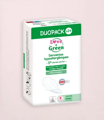 Serviettes Hypoallergéniques Duopack SUPER
