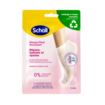 Scholl Masque Pieds Très Hydratant