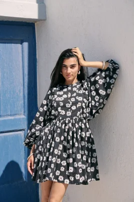 Anika Mini Dress ~ White Cosmos