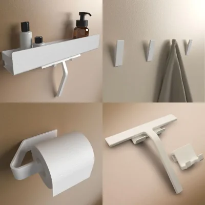 Dusch-Set Weiß