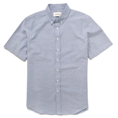 Blue Dobby Stripe S/S Classic Shirt