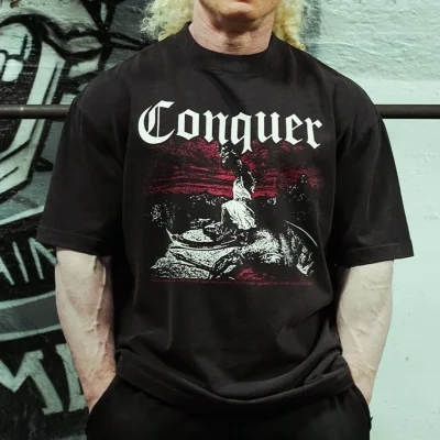 CONQUER - VINTAGE.- PREMIUM T-SHIRT