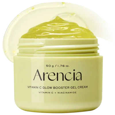 Vitamin C Glow Booster Gel Cream, Lightweight Brightening Gel Moisturizer for Even Tone & Radiant Skin, 1.76 oz