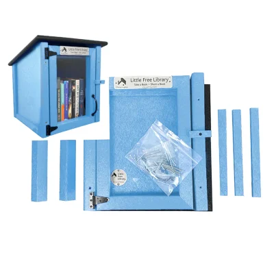 Composite One Story Light Blue Kit Little Free Library