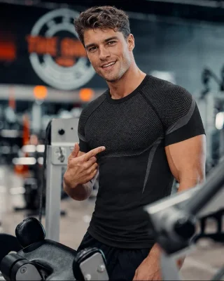 _BREEZ Shark Compression Training Tee