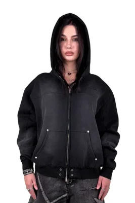 Midnight Essentials Zip Hoodie