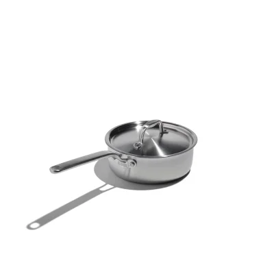 Eater x Heritage Steel 2 Quart Saucepan with Lid - Factory Second