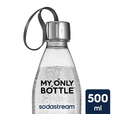 Sodastream Loop Cap Sparkling Water Bottle Black 0.5L