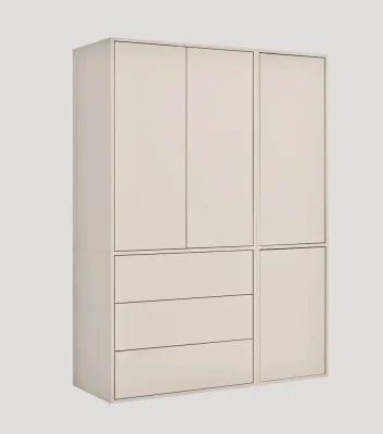 Kleiderschrank in Kaschmir-Beige 'Robe'