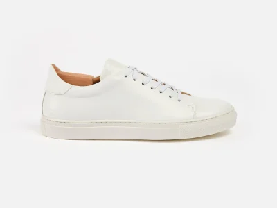 MELLOR II Sneakers - Calfskin Nappa White Leather - Ready To Ship