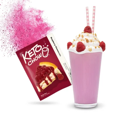 Keto Chow Raspberry Cheesecake