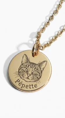 Collier Médaillon Chat