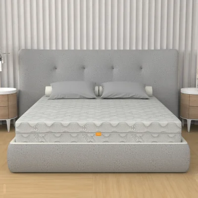 Materasso Sfoderabile Memory Foam e Molle Insacchettate, alto 25 cm - Ortopedico, Rivestimento Silver | Sensation