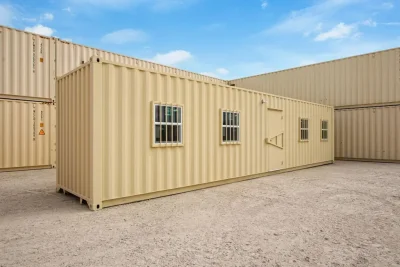 40ft Shipping Container Office (Insulated / With Siding) (40HCOFIS)