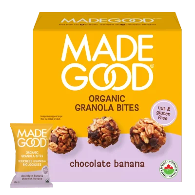 Chocolate Banana Granola Bites