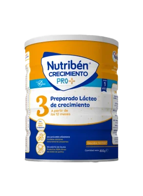 Nutribén® Crecimiento Pro+: Leche de fórmula de crecimiento para bebés de más de 12 meses