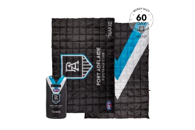 Port Adelaide Power - AFL Sustainable Down Puffy Blanket