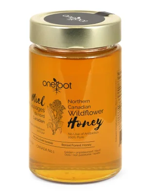 Natural Boreal Forest Wildflower Honey Liquid - 500g (17.6oz)