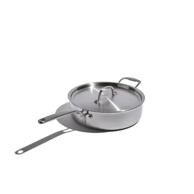Eater x Heritage Steel 4 Quart Sauté Pan with Lid - Factory Second