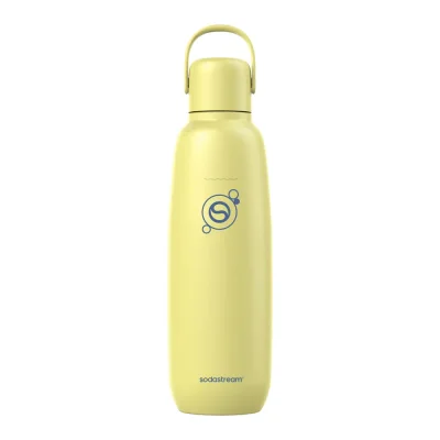0.9L Sodastream fizz & go™ roestvrijstalen bruiswaterfles citroen