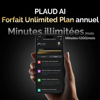 Abonnement Annuel Illimité Plaud AI