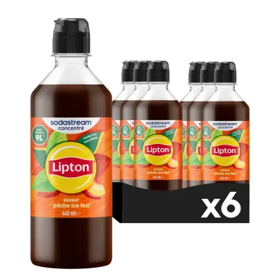 6-Pack Sirop Lipton Ice Tea Pêche 440ml