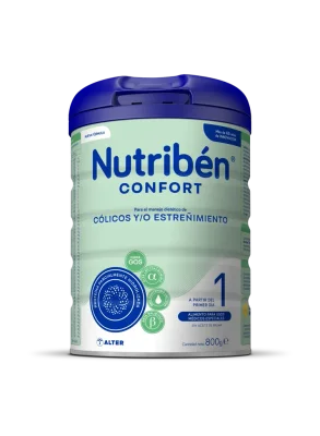 Nutribén® Confort 1: Leche de fórmula para recién nacido anticolicos y antiestreñimiento