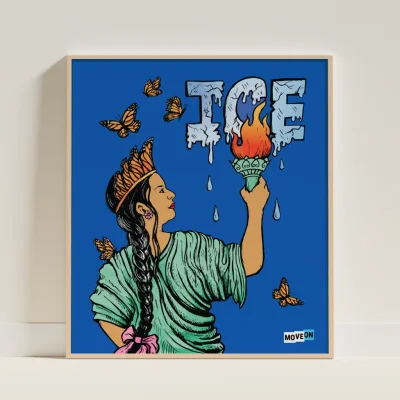 "Liberty Against ICE" Poster