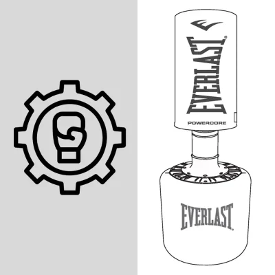 Powercore Free standing Heavy Bag - Center Foam Plug - Replacement Part