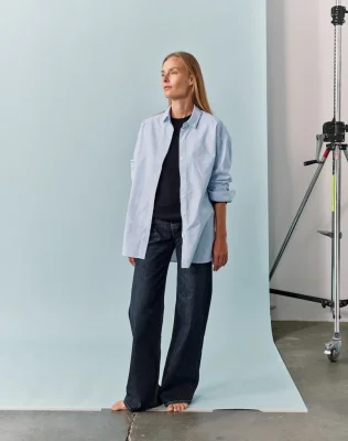 The Oversize Shirt - Salt Blue