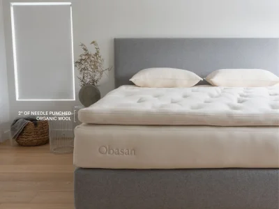 Classic Organic Wool and Latex Mattress Topper (1.5")