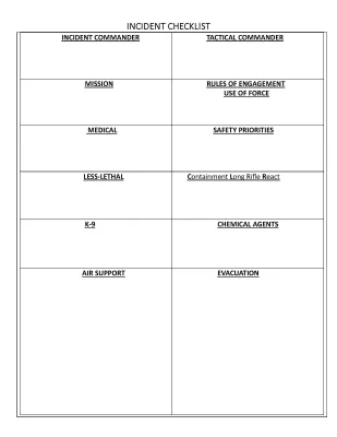 Law Enforcement Templates
