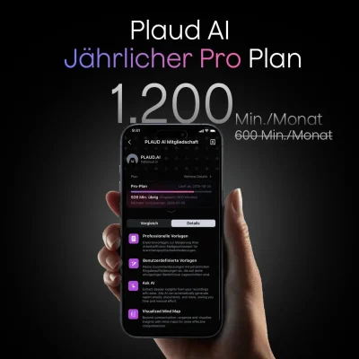 Plaud KI Pro-Jahresabo