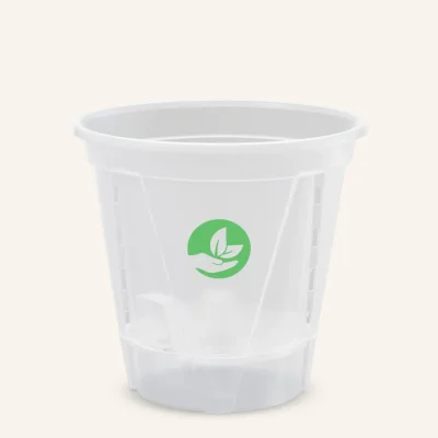 Zelfwaterende doorzichtige plantenpot