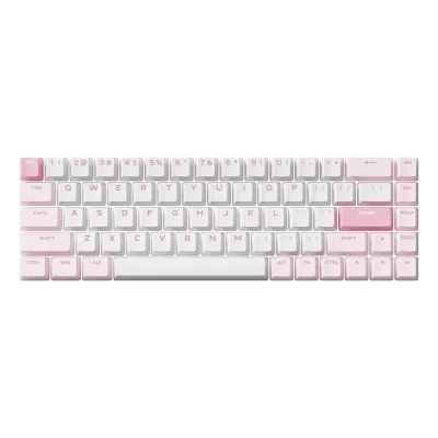 MCHOSE 68-Key White Light Pink & Dark Pink Keycap Set
