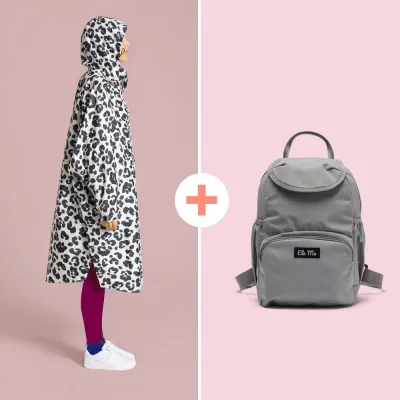 Ela Mo™ Sommer-Set | Regenponcho + Mini Rucksack