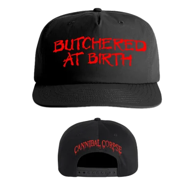 Butchered At Birth Snapback Hat (Black)