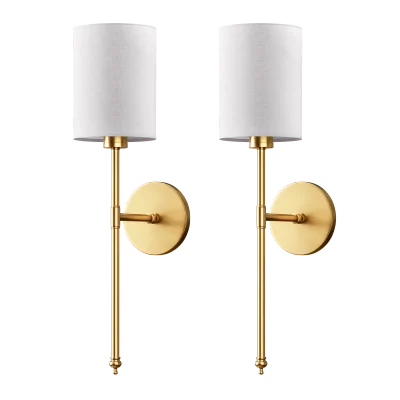 WIRELESS CYLINDRICAL WALL SCONCES (SET OF 2)