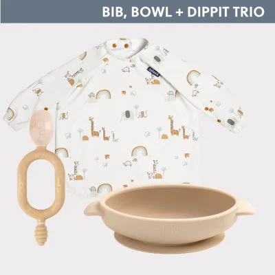 Bib, Bowl + Dippit Trio