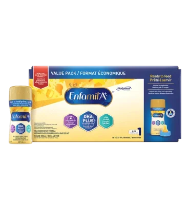 Enfamil A+ Infant Formula, Nipple-Ready to Feed Bottles, 237mL