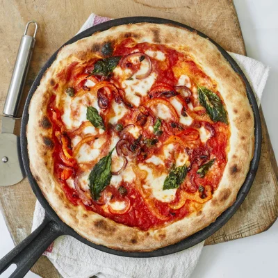 2x DIY Pizza - Roasted Red Pepper, Capers & Red Onion