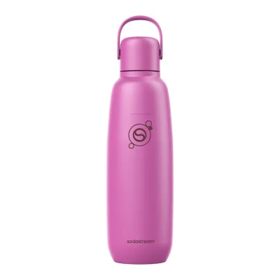 0.9L Sodastream fizz & go™ roestvrijstalen bruiswaterfles guave