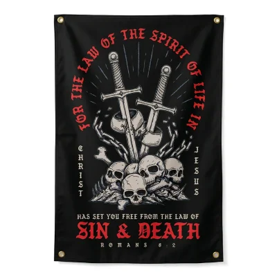 Free From Sin & Death Wall Flag