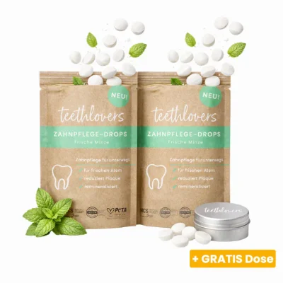 Doppelpack Zahnpflege‑Drops Frische Minze