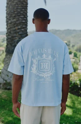Hills Crest Graphic T-shirt in Blue