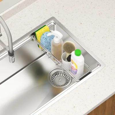 Reeva Over-the-Sink Extendable Stainless Steel Caddy