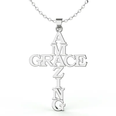 Amazing Grace Cross Necklace (LIMIT ONE PER PERSON)