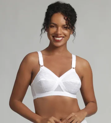 Soutien-gorge sans armatures blanc Cœur Croisé 556