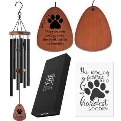 Pet Serenity Memorial Wind Chimes - Thoughtful Gift For Special Occasions or Reflections 32"