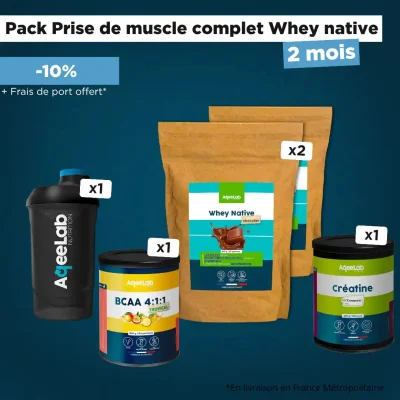 Pack Prise de muscle Complet Whey Native